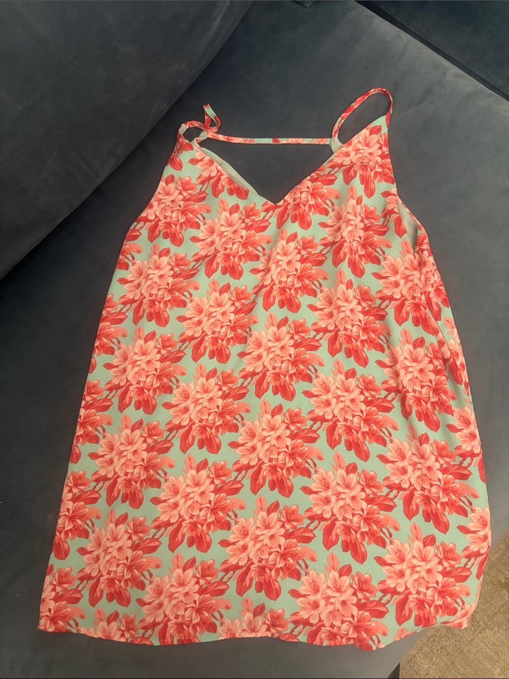 LOFT Coral Floral Spaghetti Strap Camisole on Mint
